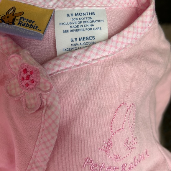 Peter Rabbit Beatrix Potter Infant 2 Piece Floral Dress w/ Cardigan Size 6/9 Mon - Picture 11 of 16